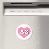 Aimant Arizona Coeur rose - J'aime AZ (In Situ (Lave-vaisselle))