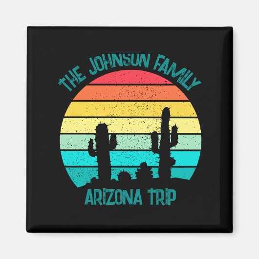 Aimant Arizona Desert Cactus Sunset Trip Kids  (Devant)