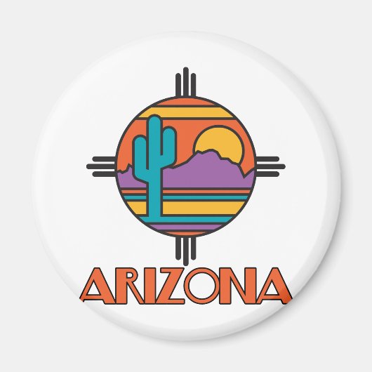 Aimant Arizona Desert Mandala (Devant)