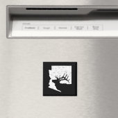 Aimant Arizona Elk Chasse Bull Elk AZ Forme d'état (In Situ (Lave-vaisselle))