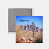 Aimant Arizona Lone Cactus (Recto/Verso)
