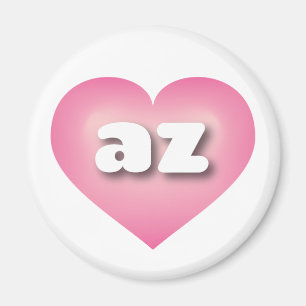 Aimant Arizona pink fade heart - I love az