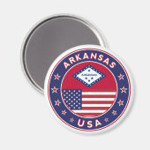 Aimant Arkansas, États-Unis (Recto/Verso)
