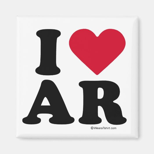 AIMANT ARKANSAS - I LOVE AR - I LOVE ARKANSAS (Devant)