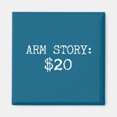 Aimant Arm Amputee Funny Gift Humor Missing Limb Quote  (Devant)
