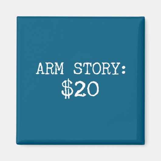 Aimant Arm Amputee Funny Gift Humor Missing Limb Quote  (Devant)