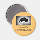 Aimant Armadillo Totem Esprit animal Signification (Recto/Verso)