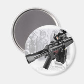 Aimant Arme de police (Recto/Verso)