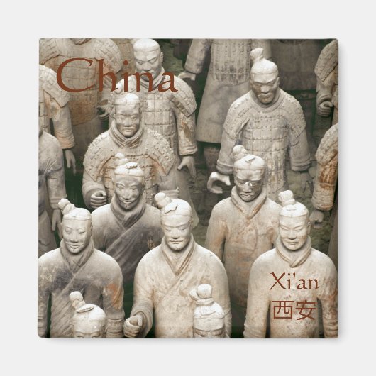 Aimant Armée de Terracotta à Xi'an / 西 Chine (Devant)