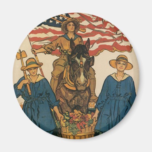 Aimant Armée de terre féminine (Devant)