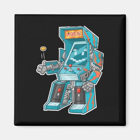 Aimant Armoire de jeu vidéo Bot avec joystick déguisé (Devant)