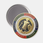 Aimant Armoirie du casque de dieu du salut (Recto/Verso)
