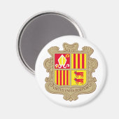 Aimant Armoiries d'Andorre (Recto/Verso)