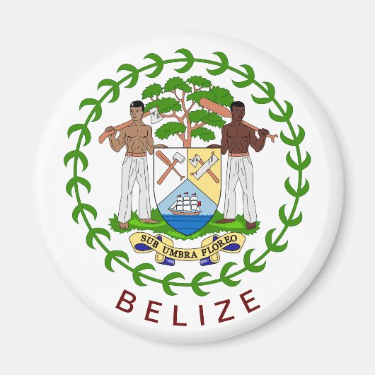 Aimant Armoiries de Belize (Devant)