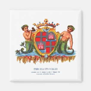 Aimant Armoiries de Cagliari, Bouton de Sardaigne