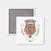 Aimant Armoiries de Coimbra, PORTUGAL (Recto/Verso)