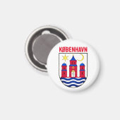Aimant Armoiries de Copenhague - DANEMARK (Recto/Verso)