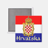 Aimant Armoiries de Croatie (Recto/Verso)