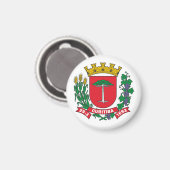 Aimant Armoiries de Curitiba, Brésil (Recto/Verso)