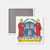 Aimant Armoiries de Dublin (Recto/Verso)