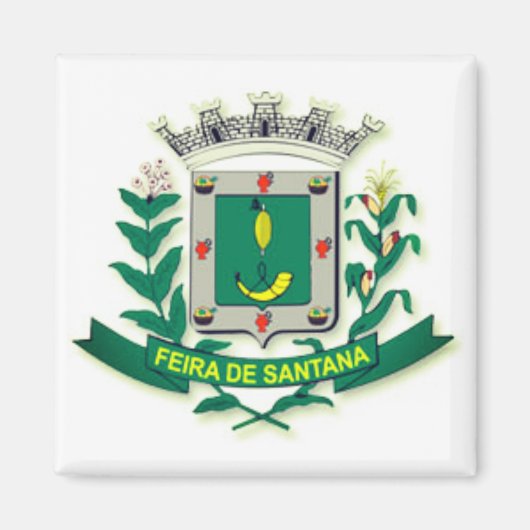 Aimant Armoiries de Feira de Santana (Bahia, Brésil) (Devant)
