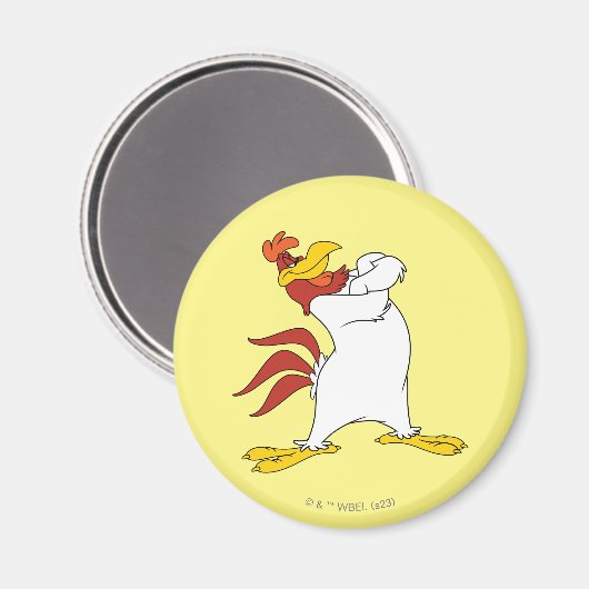 Aimant Armoiries de Foghorn Leghorn franchies (Recto/Verso)