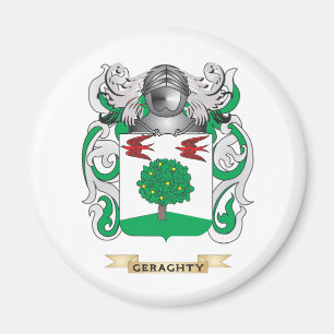 Aimant Armoiries de Geraghty (Armoiries de la famille)