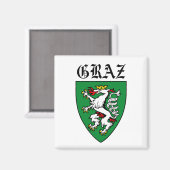 Aimant Armoiries de Graz - AUTRICHE (Recto/Verso)
