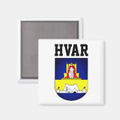 Aimant Armoiries de Hvar - Croatie (Recto/Verso)