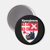 Aimant Armoiries de Kragujevac, Serbie (Recto/Verso)