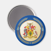 Aimant Armoiries de la Barbade (Recto/Verso)