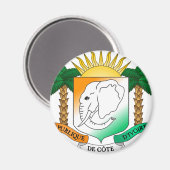 Aimant Armoiries de la Côte d'Ivoire (Recto/Verso)
