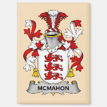 Aimant Armoiries de la famille McMahon 