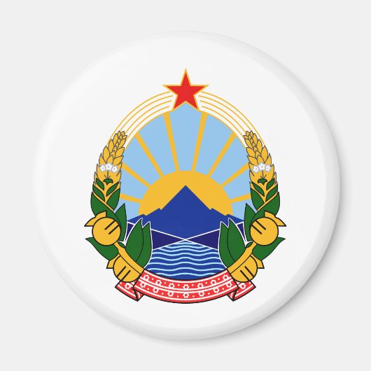 Aimant Armoiries de la République de Macédoine (Devant)