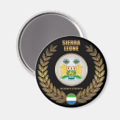 Aimant Armoiries de la Sierra Leone (Recto/Verso)