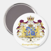 Aimant Armoiries de la Suède (Recto/Verso)