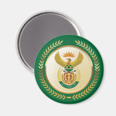 Aimant Armoiries de l'Afrique du Sud (Recto/Verso)