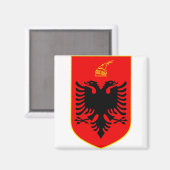 Aimant Armoiries de l'Albanie (Recto/Verso)