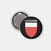 Aimant Armoiries de Lausanne, SUISSE (Recto/Verso)