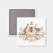 Aimant Armoiries de l'Australie (Recto/Verso)