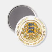 Aimant Armoiries de l'Estonie (Recto/Verso)
