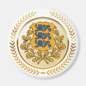 Aimant Armoiries de l'Estonie (Devant)