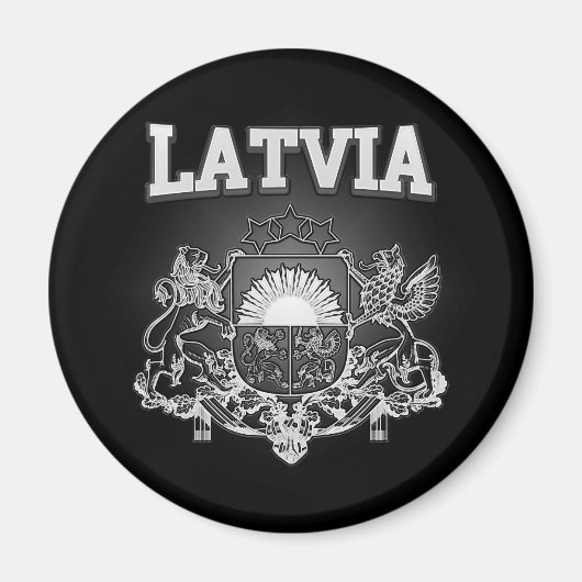 Aimant Armoiries de Lettonie (Devant)