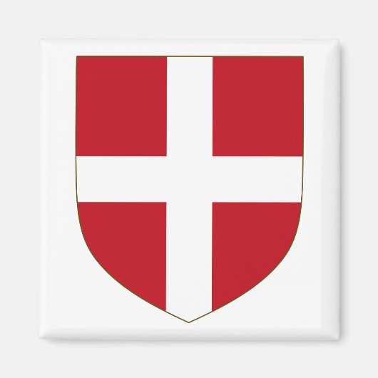 Aimant Armoiries de l'hôpital Knights (Devant)