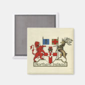 Aimant Armoiries de l'Irlande du Nord (Recto/Verso)