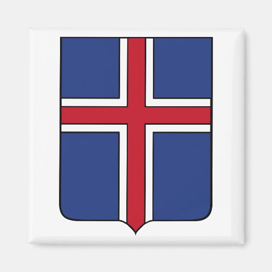 Aimant Armoiries de l'Islande (Devant)