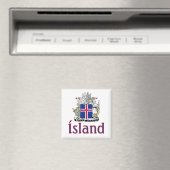 Aimant Armoiries de l'Islande (In Situ (Lave-vaisselle))