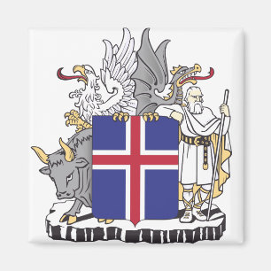 Aimant Armoiries de l'Islande Gardiens mythiques Art