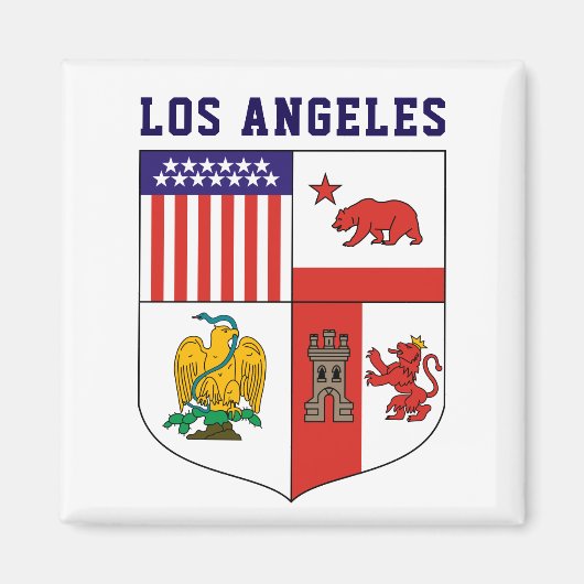 Aimant Armoiries de Los Angeles (Devant)