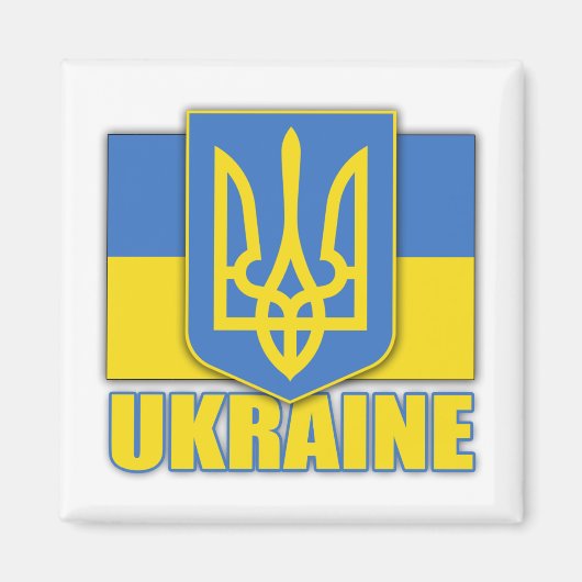 Aimant Armoiries de l'Ukraine (Devant)